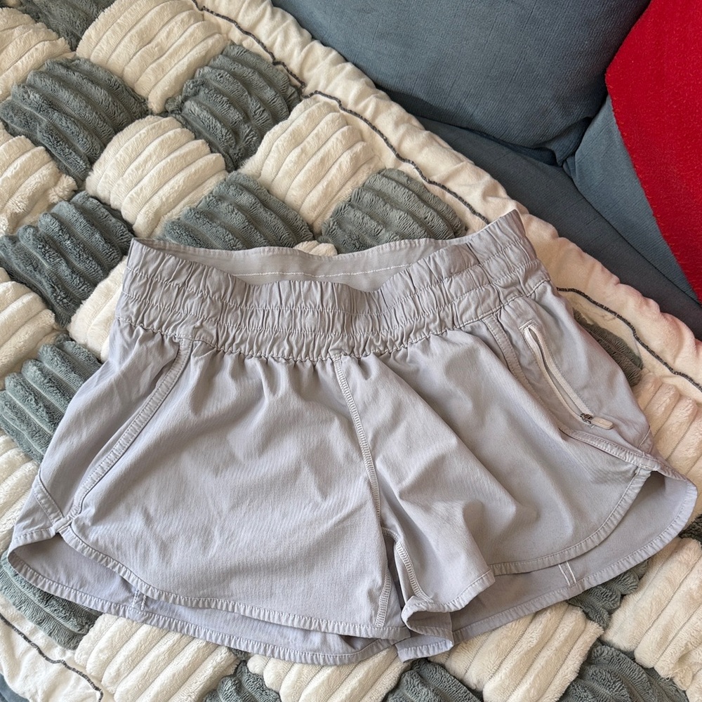 Lululemon Athletica Light Gray Athletic Shorts